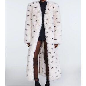White Faux Fur Coat